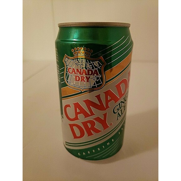 Canada Dry Ginger Ale Can "Empty Fill" Sealed Vintage Collectible No Holes 12 oz - Picture 2 of 12